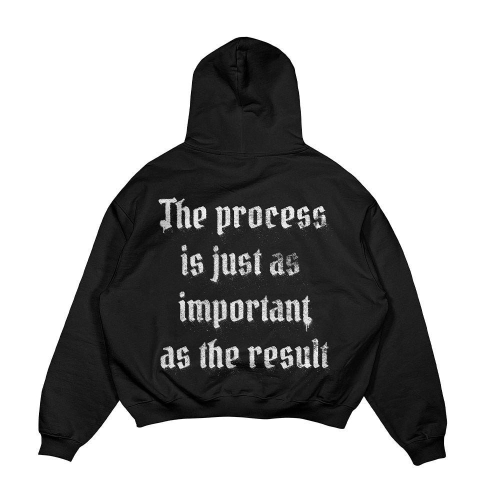 IT&#39;S OKAY Vintage Black Hoodie